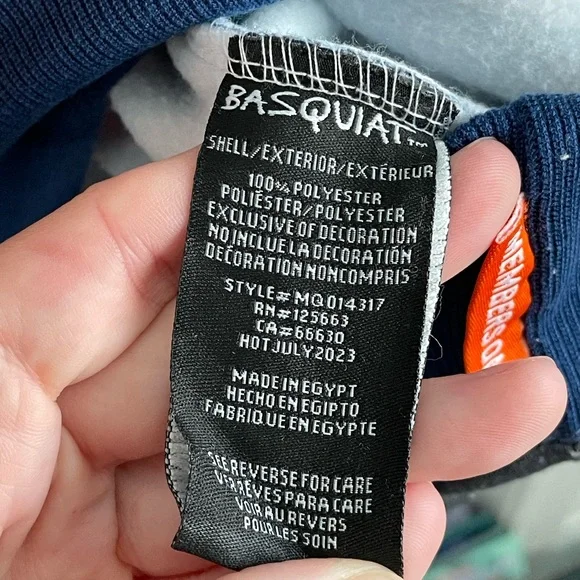 Jean-Michel Basquiat All Over Graffiti Print Hoodie - Picture 6 of 8